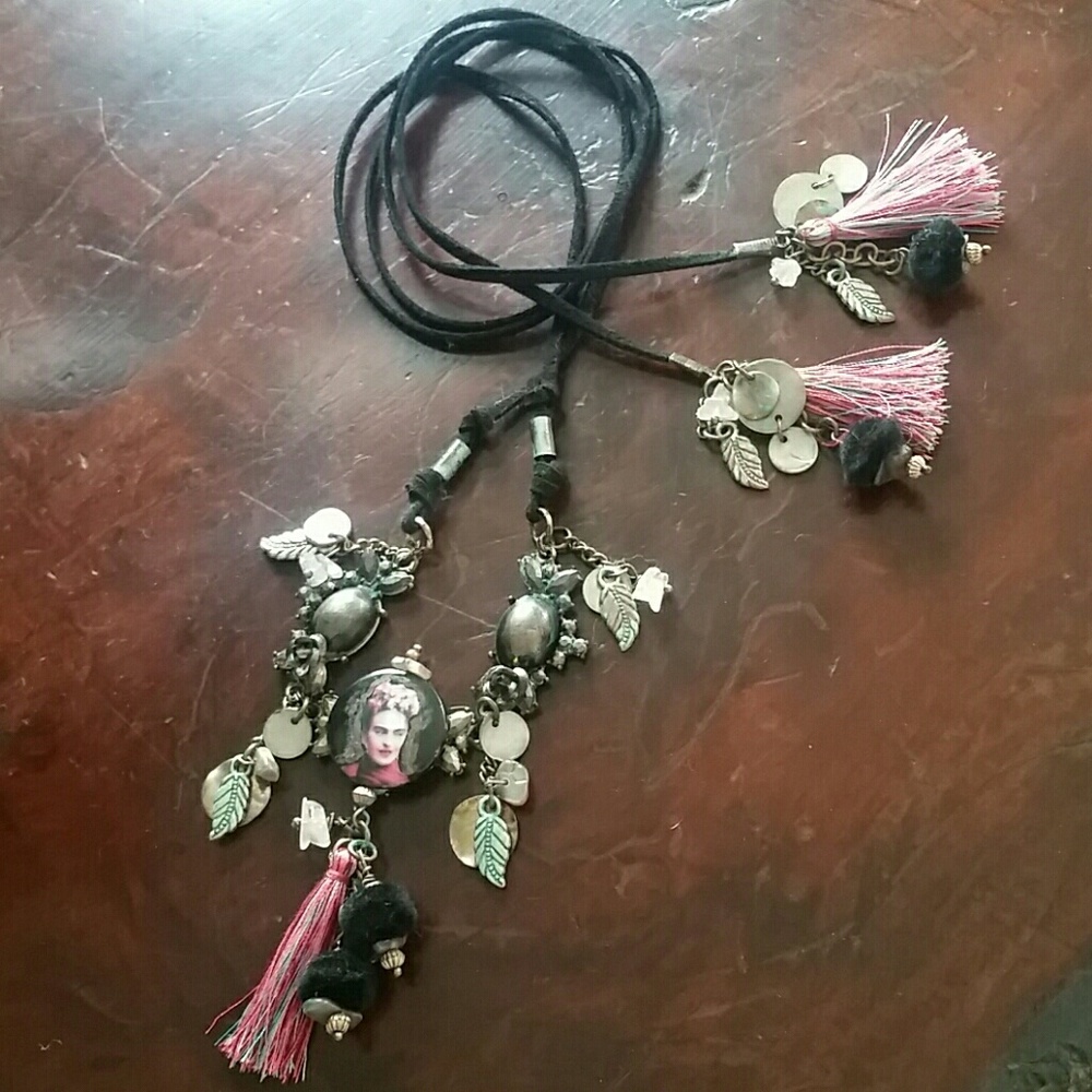 🔥SOLD🔥FRIDA KAHLO NECK WRAP CHOKER - Picture 5 of 5